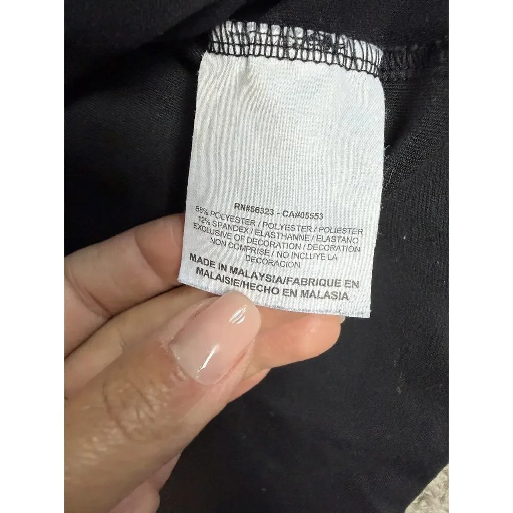 Nike Jacket Womens 1X Black Dri-FIT Full Zip Pockets Mid-Length Moisture Wicking
